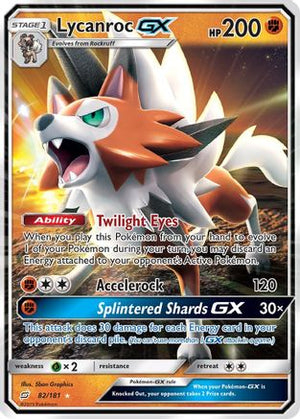 Lycanroc GX 82/181 - SM  Team Up Holofoil