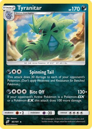 Tyranitar 85/181 - Team Up Holofoil - Poke-Collect