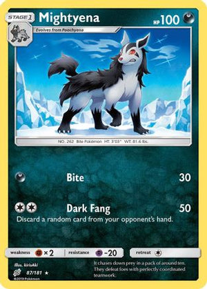 Mightyena 87/181 - Team Up Reverse Holofoil - Poke-Collect