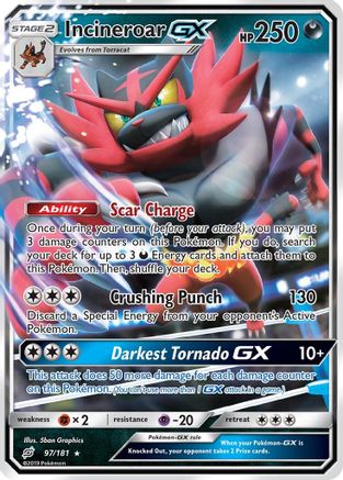 Incineroar GX 97/181 - SM  Team Up Holofoil - Poke-Collect