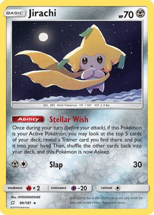 Jirachi 99/181 - SM  Team Up Holofoil - Poke-Collect