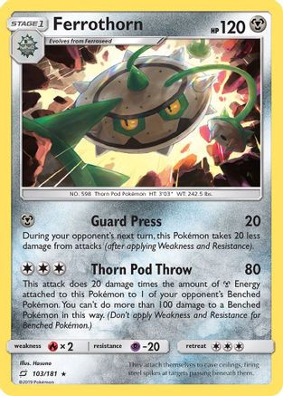 Ferrothorn 103/181 - SM  Team Up - Poke-Collect