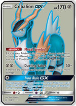 Cobalion GX (Full Art) 168/181 - SM  Team Up Holofoil - Poke-Collect