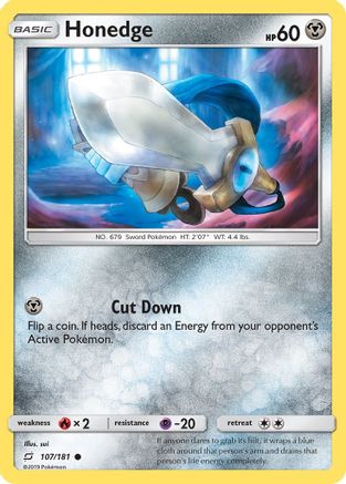 Honedge 107/181 - SM  Team Up - Poke-Collect