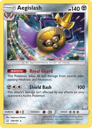 Aegislash 109/181 - Team Up Reverse Holofoil - Poke-Collect