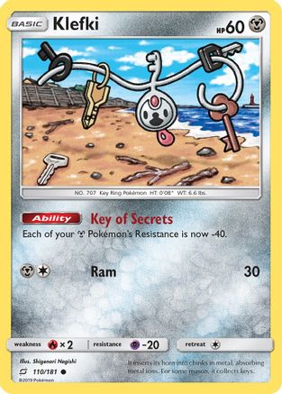 Klefki 110/181 - SM  Team Up Reverse Holofoil - Poke-Collect