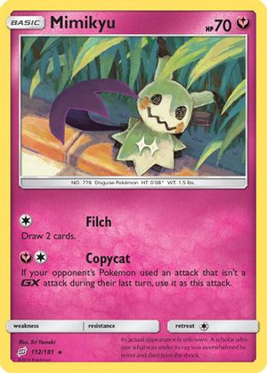Mimikyu 112/181 - Team Up - Poke-Collect