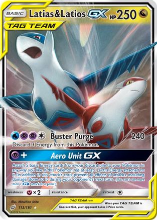 Latias & Latios-GX 113/181 - Team Up Holofoil - Poke-Collect