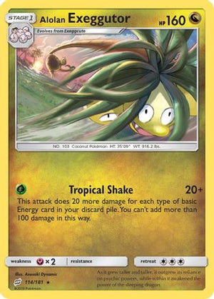 Alolan Exeggutor 114/181 - Team Up Reverse Holofoil - Poke-Collect