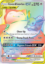 Eevee & Snorlax GX (Secret) 191/181 - SM  Team Up Holofoil - Poke-Collect