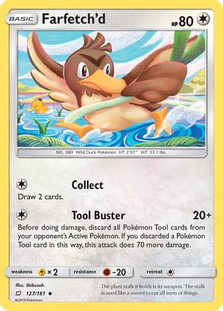 Farfetch'd 127/181 - SM  Team Up Reverse Holofoil - Poke-Collect