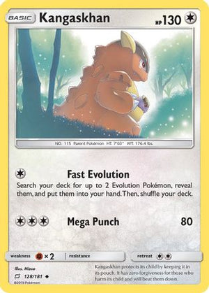 Kangaskhan 128/181 - SM  Team Up Reverse Holofoil - Poke-Collect
