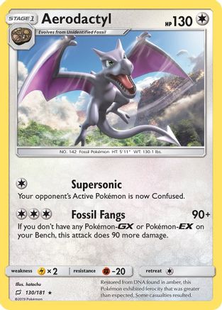 Aerodactyl 130/181 - Team Up Reverse Holofoil - Poke-Collect