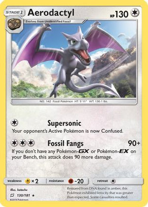 Aerodactyl 130/181 - SM  Team Up