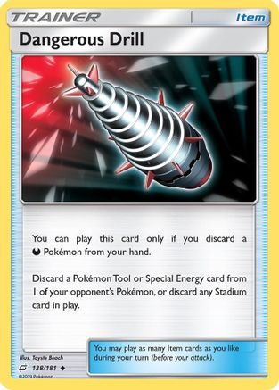 Dangerous Drill 138/181 - SM  Team Up Reverse Holofoil - Poke-Collect