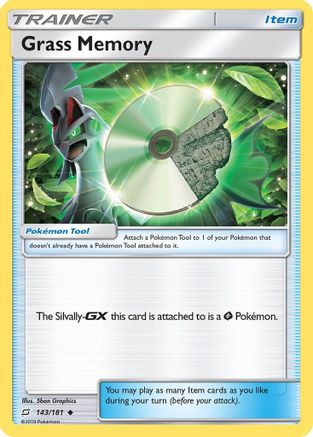 Grass Memory 143/181 - SM  Team Up Reverse Holofoil - Poke-Collect