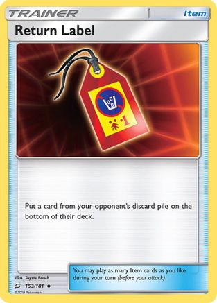 Return Label 153/181 - Team Up - Poke-Collect
