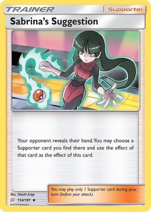 Sabrina's Suggestion 154/181 - SM  Team Up Reverse Holofoil - Poke-Collect