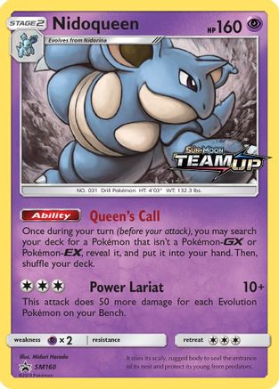 Nidoqueen SM160/248 - SM Black Star Promos Holofoil - Poke-Collect