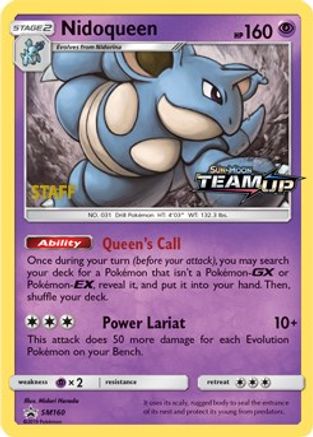 Nidoqueen - SM160 (Prerelease) [Staff] SM160 - SM Promos Holofoil - Poke-Collect