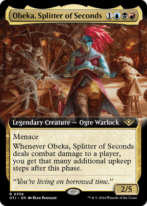 Obeka, Splitter of Seconds (OTJ-358) - Outlaws of Thunder Junction: (Extended Art) Foil - Poke-Collect