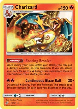 Charizard - 14/181 (SM Team Up) 14 - Deck Exclusives Holofoil