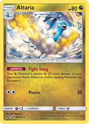 Altaria - 40a/70 40a/70 - Alternate Art Promos Holofoil - Poke-Collect