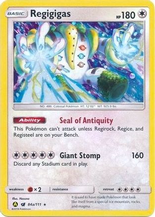 Regigigas 84a/111 - Crimson Invasion Holofoil - Poke-Collect