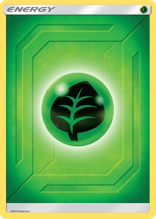 Grass Energy (2019 Unnumbered) - SM  Team Up Reverse Holofoil - Poke-Collect