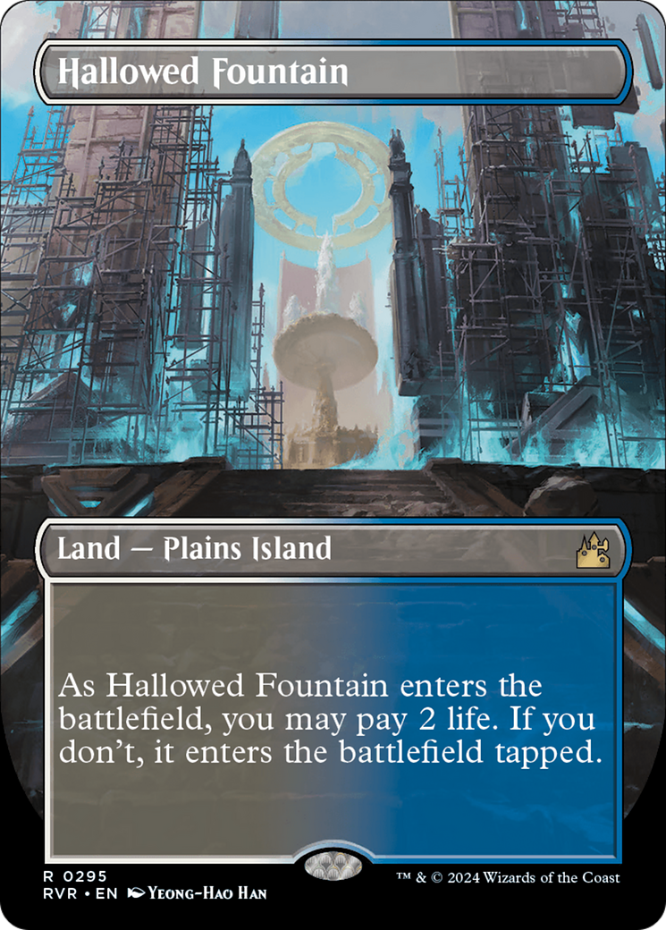 Hallowed Fountain (Borderless) (RVR-295) - Ravnica Remastered (Borderless) - Poke-Collect