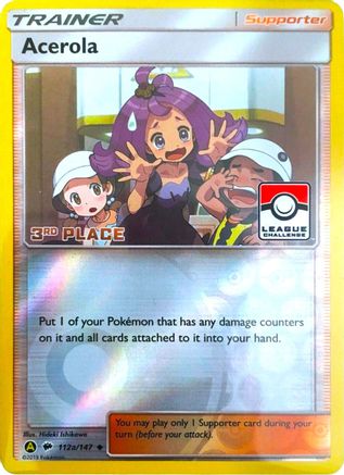 Acerola (League Challenge) [3rd Place] 112a - League & Championship Cards Reverse Holofoil - Poke-Collect