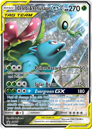 Celebi & Venusaur-GX SM167/248 - SM Black Star Promos Holofoil - Poke-Collect