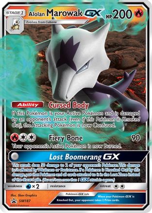 Alolan Marowak-GX SM187/248 - SM Black Star Promos Holofoil - Poke-Collect