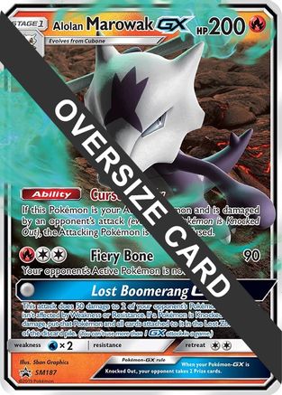 Alolan Marowak GX SM187 - Jumbo Cards Holofoil - Poke-Collect