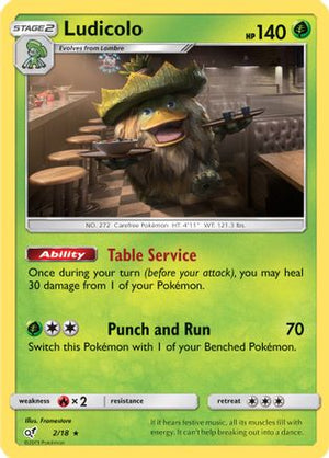 Ludicolo 2/18 - Detective Pikachu Holofoil - Poke-Collect