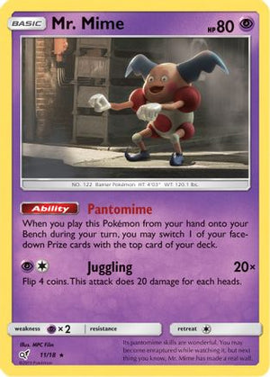 Mr. Mime 11/18 - Detective Pikachu Holofoil - Poke-Collect