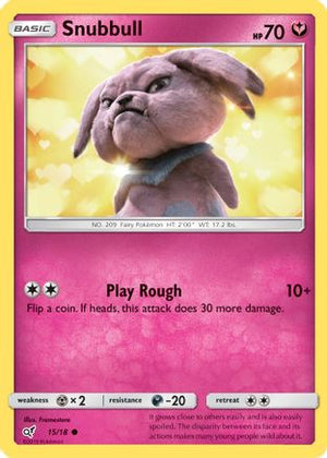 Snubbull 15/18 - Detective Pikachu Holofoil - Poke-Collect