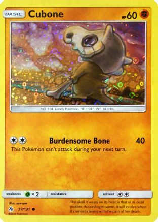 Cubone - 57/131 (General Mills Promo) 57 - Miscellaneous Cards & Products Holofoil - Poke-Collect