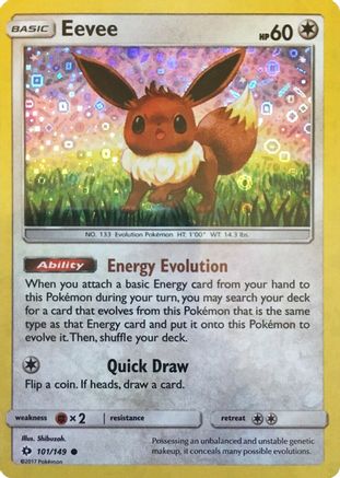 Eevee - 101/149 (General Mills Promo) 101 - Miscellaneous Cards & Products Holofoil - Poke-Collect