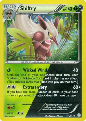 Shiftry - 11/114 (Cosmos Holo) 11 - Miscellaneous Cards & Products Holofoil - Poke-Collect