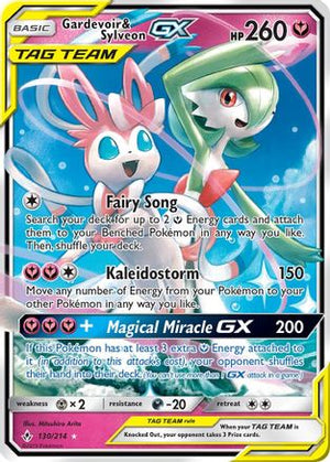 Gardevoir & Sylveon-GX 130/214 - Unbroken Bonds Holofoil - Poke-Collect