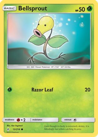 Bellsprout 13/214 - SM  Unbroken Bonds - Poke-Collect
