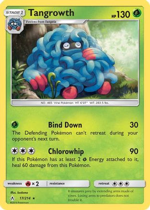 Tangrowth 17/214 - Unbroken Bonds Reverse Holofoil - Poke-Collect