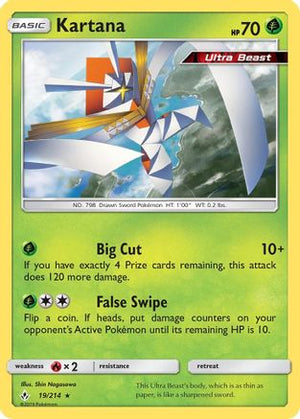 Kartana 19/214 - SM  Unbroken Bonds Reverse Holofoil - Poke-Collect