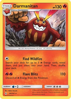 Darmanitan 24/214 - SM  Unbroken Bonds Reverse Holofoil - Poke-Collect