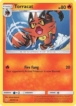 Torracat 28/214 - Unbroken Bonds Reverse Holofoil - Poke-Collect
