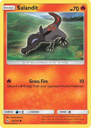Salandit 30/214 - Unbroken Bonds Reverse Holofoil - Poke-Collect