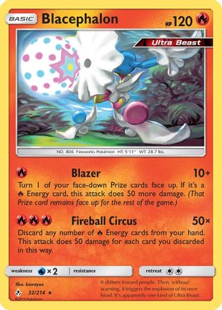 Blacephalon 32/214 - SM  Unbroken Bonds - Poke-Collect