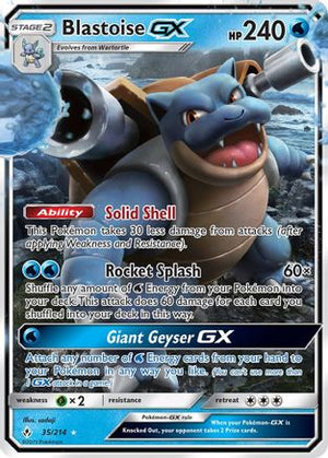 Blastoise GX 35/214 - SM  Unbroken Bonds Holofoil - Poke-Collect
