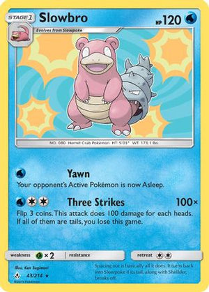 Slowbro 43/214 - Unbroken Bonds Holofoil - Poke-Collect